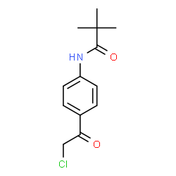 ChemSpider 2D Image | N-[4-(Chloroacetyl)phenyl]-2,2-dimethylpropanamide | C13H16ClNO2