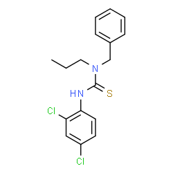 ChemSpider 2D Image | 1-Benzyl-3-(2,4-dichlorophenyl)-1-propylthiourea | C17H18Cl2N2S
