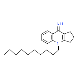 ChemSpider 2D Image | 4-Decyl-1,2,3,4-tetrahydro-9H-cyclopenta[b]quinolin-9-imine | C22H32N2