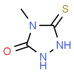 ChemSpider 2D Image | 4-methyl-5-sulfanyl-4H-1,2,4-triazol-3-ol | C3H5N3OS