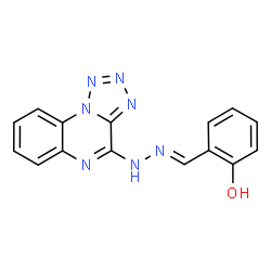 ChemSpider 2D Image | 2-[(E)-(Tetrazolo[1,5-a]quinoxalin-4-ylhydrazono)methyl]phenol | C15H11N7O
