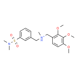 ChemSpider 2D Image | [3-(Dimethylsulfamoyl)phenyl]-N-methyl-N-(2,3,4-trimethoxybenzyl)methanaminium | C20H29N2O5S
