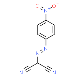 ChemSpider 2D Image | [(E)-(4-Nitrophenyl)diazenyl]malononitrile | C9H5N5O2