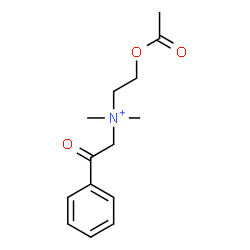 ChemSpider 2D Image | N-(2-Acetoxyethyl)-N,N-dimethyl-2-oxo-2-phenylethanaminium | C14H20NO3