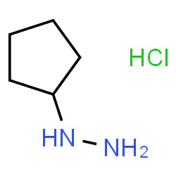 ChemSpider 2D Image | cyclopentylhydrazine hydrochloride | C5H13ClN2