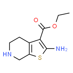 ChemSpider 2D Image | Ethyl 2-amino-4,5,6,7-tetrahydrothieno[2,3-c]pyridine-3-carboxylate | C10H14N2O2S