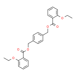 ChemSpider 2D Image | 1,4-Phenylenebis(methylene) bis(2-ethoxybenzoate) | C26H26O6