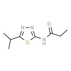 ChemSpider 2D Image | N-(5-Isopropyl-1,3,4-thiadiazol-2-yl)propanamide | C8H13N3OS