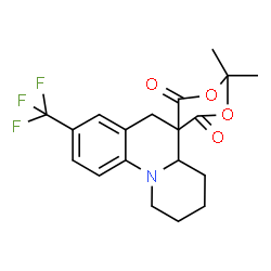 ChemSpider 2D Image | 2,2-Dimethyl-8'-(trifluoromethyl)-2',3',4',4a'-tetrahydro-1'H,6'H-spiro[1,3-dioxane-5,5'-pyrido[1,2-a]quinoline]-4,6-dione | C19H20F3NO4