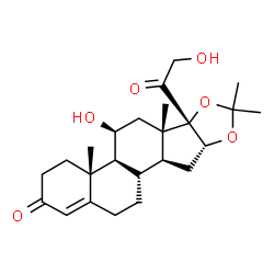 ChemSpider 2D Image | 16?-hydroxyhydrocortisone 16,17-acetonide | C24H34O6