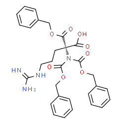 ChemSpider 2D Image | N~2~,N~2~,2-Tris[(benzyloxy)carbonyl]-L-arginine | C30H32N4O8