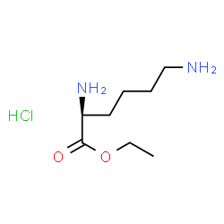 ChemSpider 2D Image | Ethyl L-lysinate hydrochloride (1:1) | C8H19ClN2O2