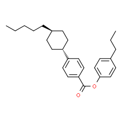 ChemSpider 2D Image | 4-Propylphenyl 4-(trans-4-pentylcyclohexyl)benzoate | C27H36O2