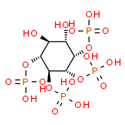 ChemSpider 2D Image | (1R,2S,3S,4S,5S,6S)-5,6-Dihydroxy-1,2,3,4-cyclohexanetetrayl tetrakis[dihydrogen (phosphate)] | C6H16O18P4
