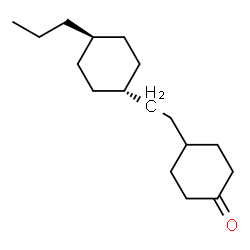 ChemSpider 2D Image | 4-[2-(trans-4-Propylcyclohexyl)ethyl]cyclohexanone | C17H30O