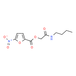ChemSpider 2D Image | 2-(Butylamino)-2-oxoethyl 5-nitro-2-furoate | C11H14N2O6