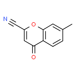 ChemSpider 2D Image | 7-Methyl-4-oxo-4H-chromene-2-carbonitrile | C11H7NO2