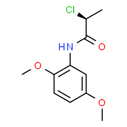 ChemSpider 2D Image | (2S)-2-Chloro-N-(2,5-dimethoxyphenyl)propanamide | C11H14ClNO3