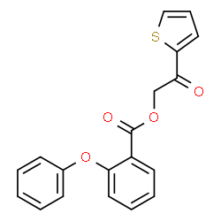 ChemSpider 2D Image | 2-Oxo-2-(2-thienyl)ethyl 2-phenoxybenzoate | C19H14O4S