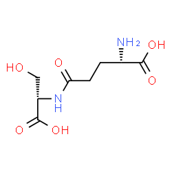 ChemSpider 2D Image | Î³-Glu-Ser | C8H14N2O6