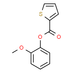 ChemSpider 2D Image | 2-Methoxyphenyl 2-thiophenecarboxylate | C12H10O3S