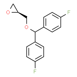ChemSpider 2D Image | (2S)-2-{[Bis(4-fluorophenyl)methoxy]methyl}oxirane | C16H14F2O2