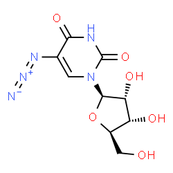 ChemSpider 2D Image | 5-Azidouridine | C9H11N5O6
