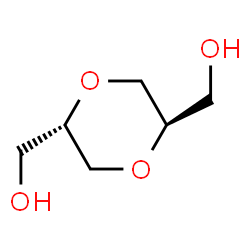 ChemSpider 2D Image | (2R,5S)-1,4-Dioxane-2,5-diyldimethanol | C6H12O4