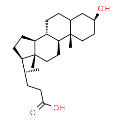 ChemSpider 2D Image | (3beta)-3-Hydroxycholan-24-oic acid | C24H40O3