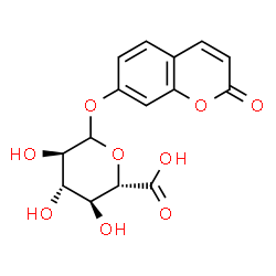 ChemSpider 2D Image | 2-Oxo-2H-chromen-7-yl D-glucopyranosiduronic acid | C15H14O9