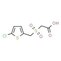 ChemSpider 2D Image | ([(5-CHLOROTHIEN-2-YL)METHYL]SULFONYL)ACETIC ACID | C7H7ClO4S2