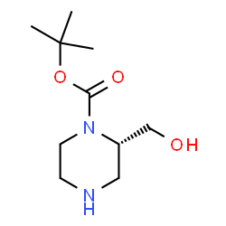 ChemSpider 2D Image | (S)-1-Boc-2-Hydroxymethyl-piperazine | C10H20N2O3