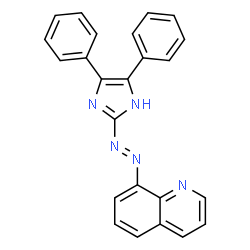ChemSpider 2D Image | 2-(8-quinolylazo)-4,5-diphenylimidazole | C24H17N5