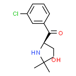 ChemSpider 2D Image | (2R)-2-(tert-butylamino)-1-(3-chlorophenyl)-3-hydroxy-propan-1-one | C13H18ClNO2