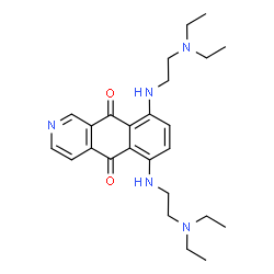 ChemSpider 2D Image | 6,9-Bis((2-(diethylamino)ethyl)amino)benzo[g]isoquinoline-5,10-dione | C25H35N5O2