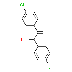 ChemSpider 2D Image | 1,2-Bis(4-chlorophenyl)-2-hydroxyethanone | C14H10Cl2O2