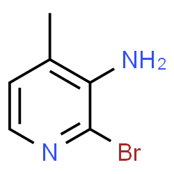 ChemSpider 2D Image | 3-Amino-2-bromo-4-picoline | C6H7BrN2