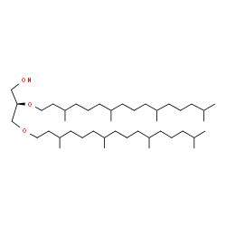 ChemSpider 2D Image | (2R)-2,3-Bis[(3,7,11,15-tetramethylhexadecyl)oxy]-1-propanol | C43H88O3