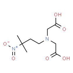 ChemSpider 2D Image | 2,2'-[(3-Methyl-3-nitrobutyl)imino]diacetic acid | C9H16N2O6