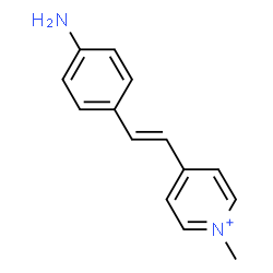 ChemSpider 2D Image | 1-methyl-4-(4-aminostyryl)pyridinium | C14H15N2