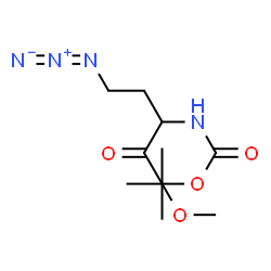 ChemSpider 2D Image | Methyl 4-azido-2-({[(2-methyl-2-propanyl)oxy]carbonyl}amino)butanoate | C10H18N4O4