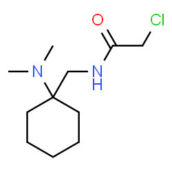 ChemSpider 2D Image | 2-Chloro-N-{[1-(dimethylamino)cyclohexyl]methyl}acetamide | C11H21ClN2O