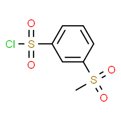 ChemSpider 2D Image | 3-(Methylsulfonyl)benzenesulfonyl chloride | C7H7ClO4S2