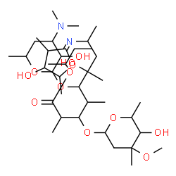 ChemSpider 2D Image | sec-butyl 5-(4-dimethylamino-3-hydroxy-6-methyl-tetrahydropyran-2-yl)oxy-6-hydroxy-8-[(4-hydroxy-3,5-dimethyl-tetrahydrofuran-2-ylidene)amino]-3-(5-hydroxy-4-methoxy-4,6-dimethyl-tetrahydropyran-2-yl)oxy-2,4,6-trimethyl-nonanoate | C38H70N2O12