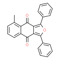 ChemSpider 2D Image | 5-Methyl-1,3-diphenylnaphtho[2,3-c]furan-4,9-dione | C25H16O3