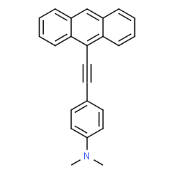 ChemSpider 2D Image | 4-(9-Anthrylethynyl)-N,N-dimethylaniline | C24H19N