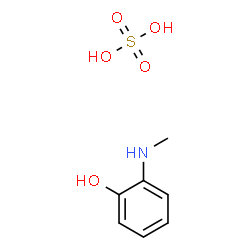 ChemSpider 2D Image | 2-(Methylamino)phenol sulfate (1:1) | C7H11NO5S