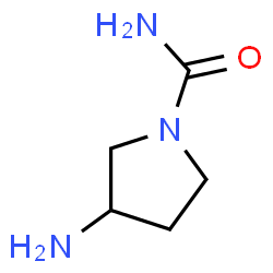 ChemSpider 2D Image | 3-Amino-1-pyrrolidinecarboxamide | C5H11N3O