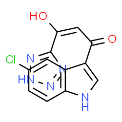 ChemSpider 2D Image | 1-(5-CHLOROINDOL-3-YL)-3-HYDROXY-3-(2H-TETRAZOL-5-YL)-PROPENONE | C12H8ClN5O2