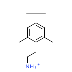 ChemSpider 2D Image | 2-[2,6-Dimethyl-4-(2-methyl-2-propanyl)phenyl]ethanaminium | C14H24N